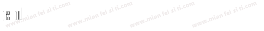 bree bold字体转换